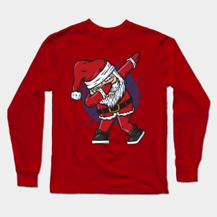 Funny Dabbing Santa Claus Long Sleeve T-Shirt